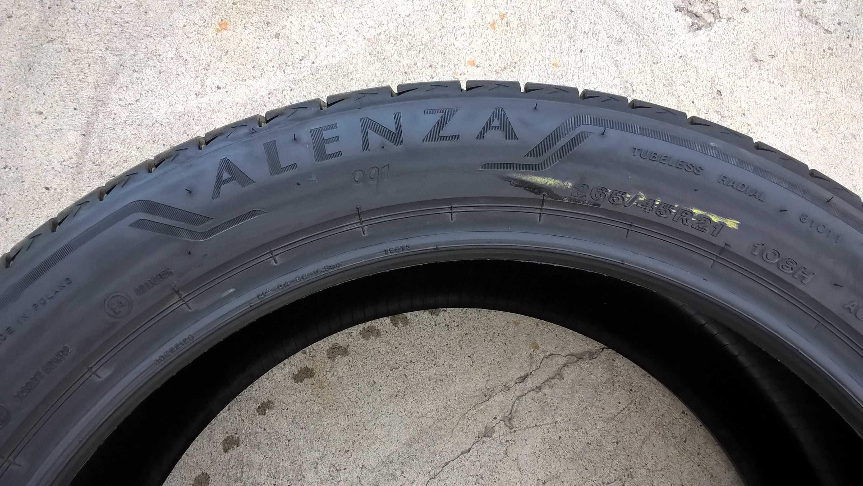 O anvelopa vara 265 45 21 bridgestone alenza 001 cu 7.8 mm 2021