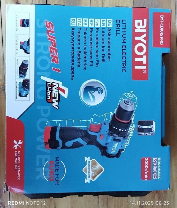 Шуруповерт BIYOTI PRO 16.8V