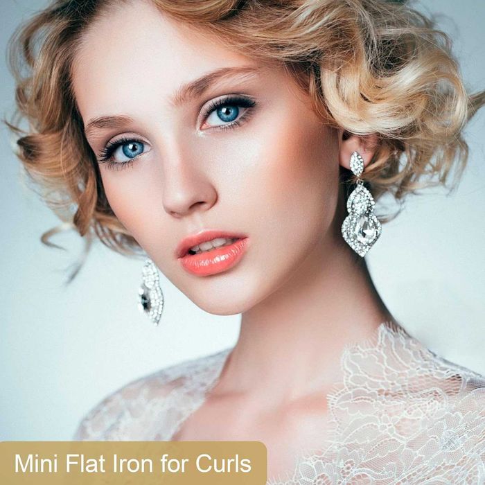 Мини преса за коса ANGENIL Pro, мини турмалинова керамична преса