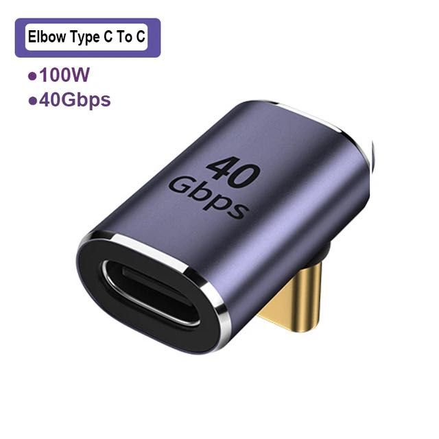 Type-C Металлический адаптер - переходник USB Type-C  40 Гбит/с