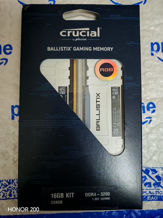 Crucial Ballistix DDR4 2x8gb 3200mhz RGB white