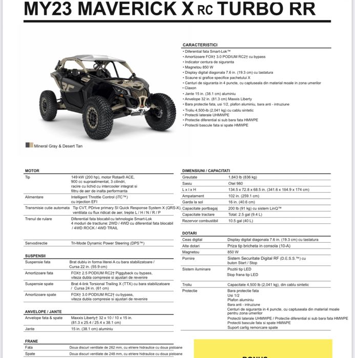 Can Am Maverick XRC 2023