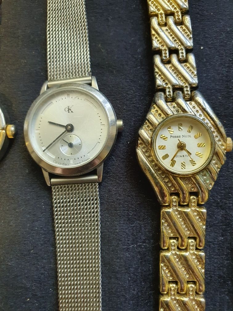 Лот от стари часовници.Rolex.Pierre Nicol .CK.