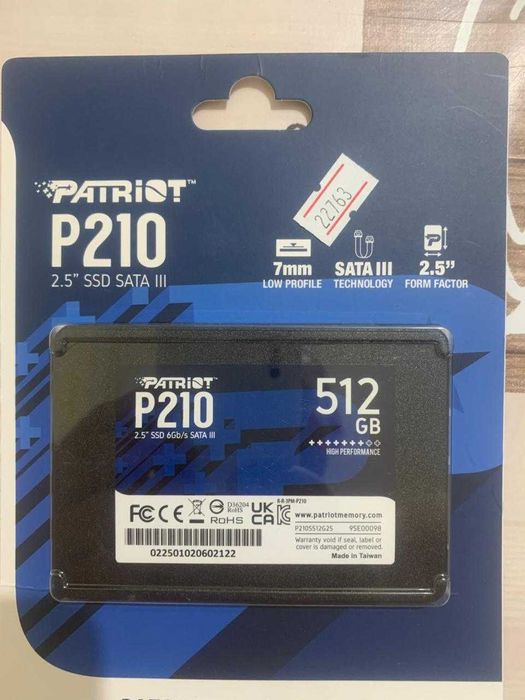 Новый SSD 512. С Гарантией