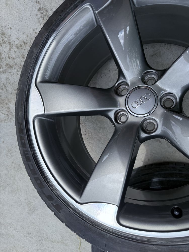 Jante Audi Rotor R19 Originale + Cauciucuri-Stare impecabila
