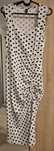 Rochie de vara midi alba cu buline