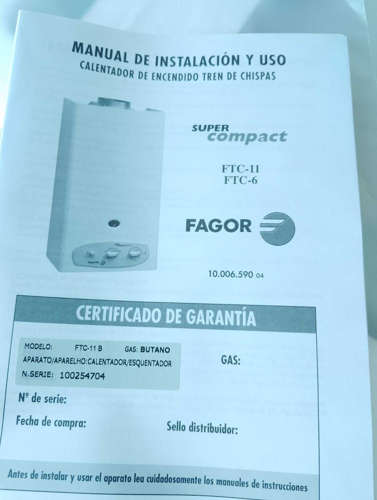 Продавам проточен газов бойлер Fagor