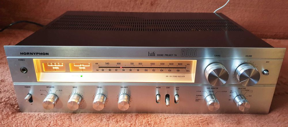 Hornyphonic HiFi Soaud Project TA-6000 amplituner vitange 2X40W