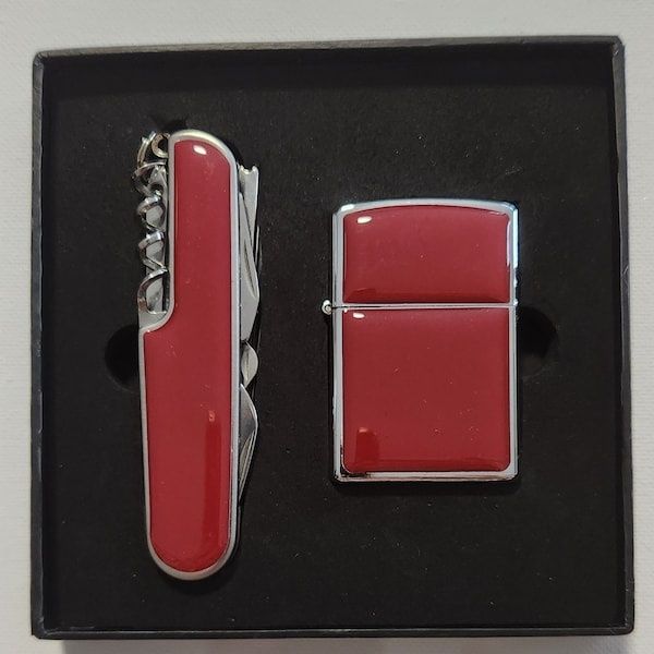 Set bricheta zippo/briceag multifuncțional