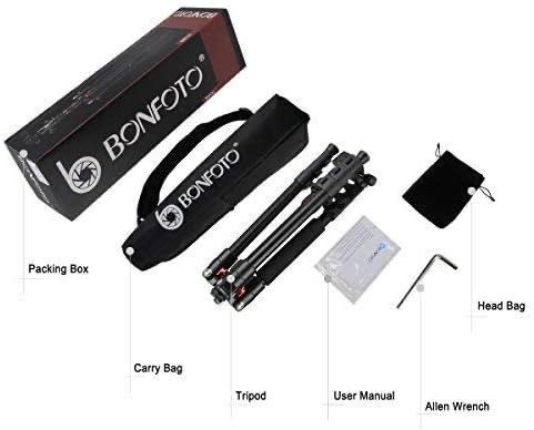 Trepied camere foto din aluminiu/fibră carbon BONFOTO B690A,sigilat