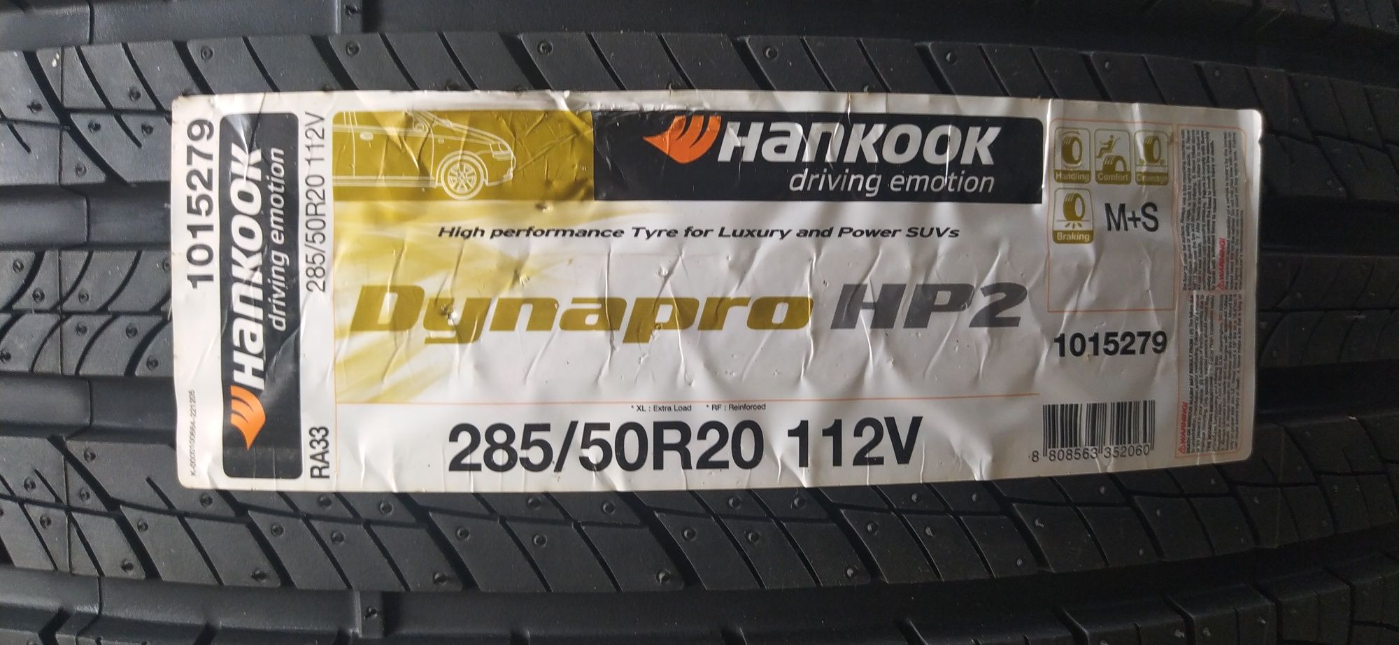 285/50R20. Hankook RA33