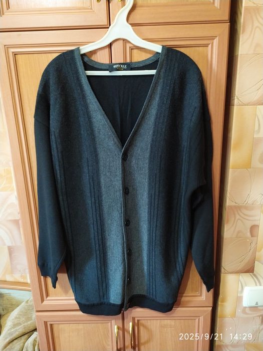 Кофта-полувер мужской. Шерсть 100%.