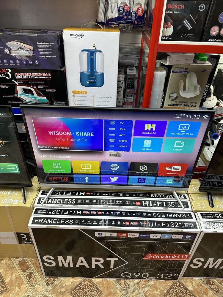 Телевизор Новый запечатанный с гарантией LG YASIN SAMSUNG с интернетом