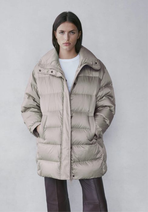 Geaca/Palton Massimo Dutti, cu puf