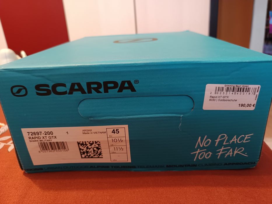 Adidași bărbați SCARPA, noi, măr. 45