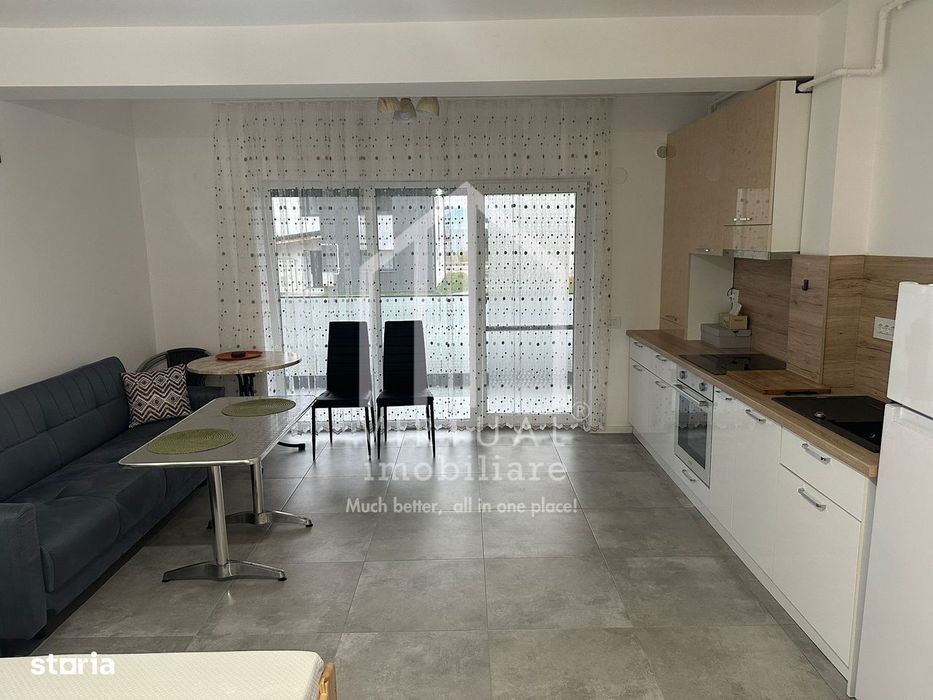 Garsoniera noua, mobilata si utilata - 38 mp + balcon - Zona de Vest