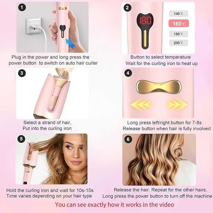 Маша за коса Gakaogue с LCD дисплей, 4 регулируеми температури