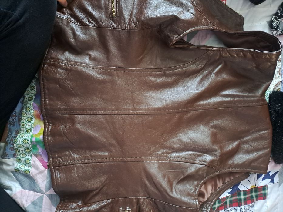 Vesta dama din piele S