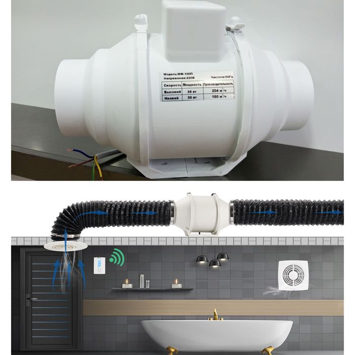 Вентиляция. Канлний вентилятор.ventilator kanalniy