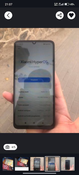 Redmi 13C Sotuvda yoki obmen