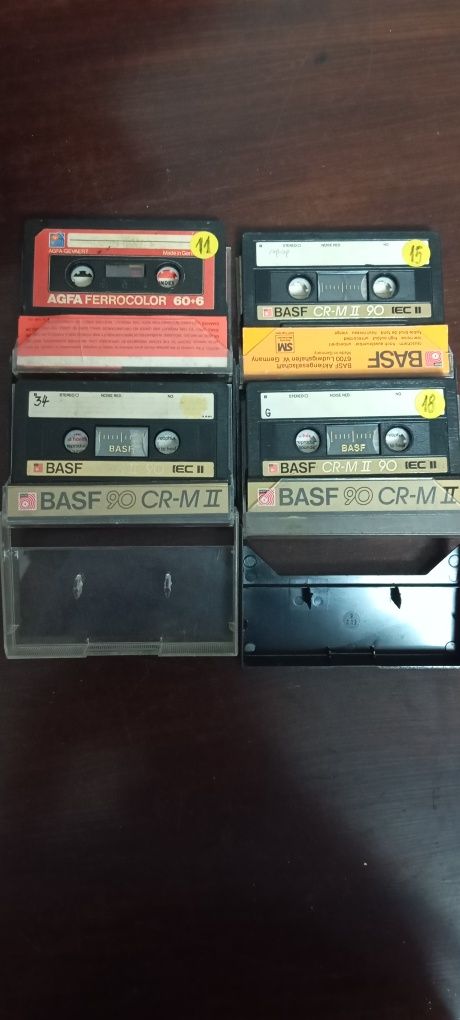 Casete audio , Basf ,Maxell,Jvs,Sony,DTK,