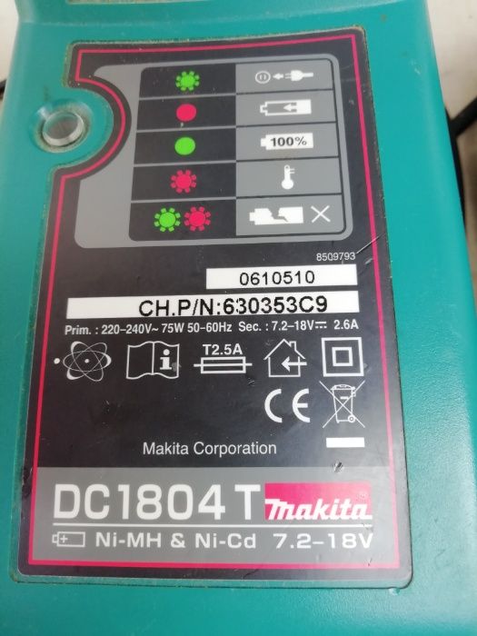 incarcatoare MAKITA 7,2v- 18v si 7,2v-14,4v