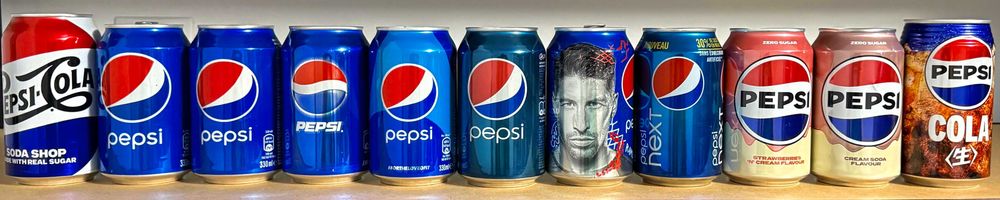 Colecție doze Pepsi unicat, începută în anii 90