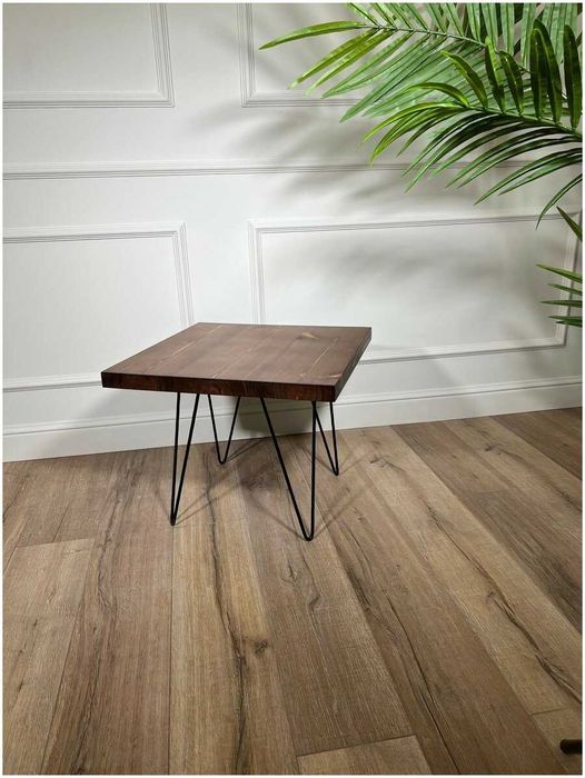 Журнальный столик Black Premium Столешница из массива дерева ель