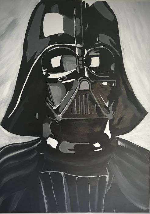 Darth Vade acrilice pe panza 50x70