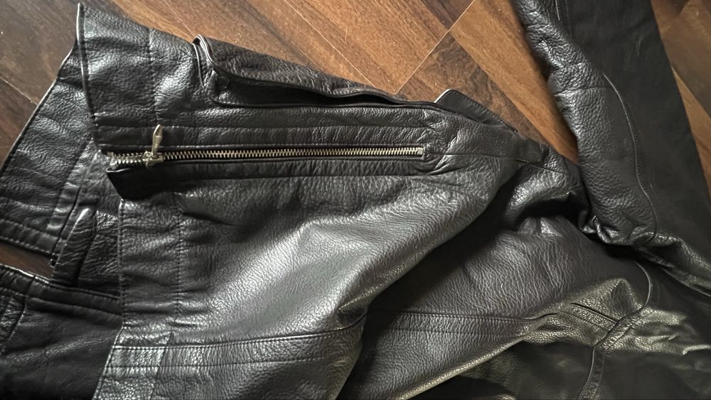 Jacheta groasa piele naturala mar L