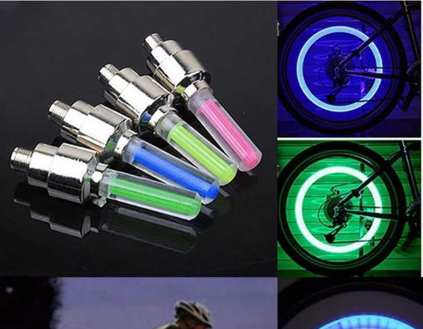 Set 4 Leduri lumini pentru roti bicicleta atv moto accesorii roti