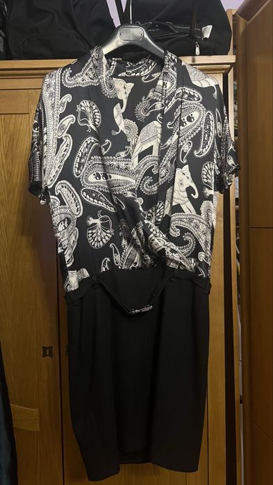 Rochie Office (negru/gri)