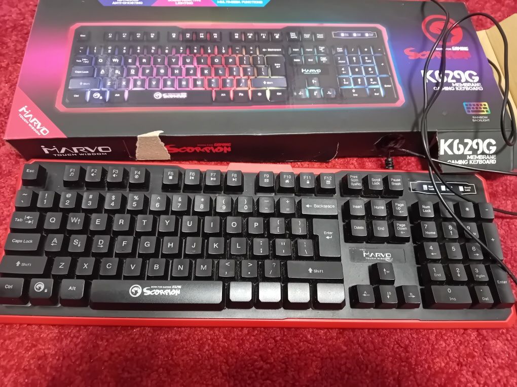 Tastatura gaming Marvo K629G. Pret 80 lei fix