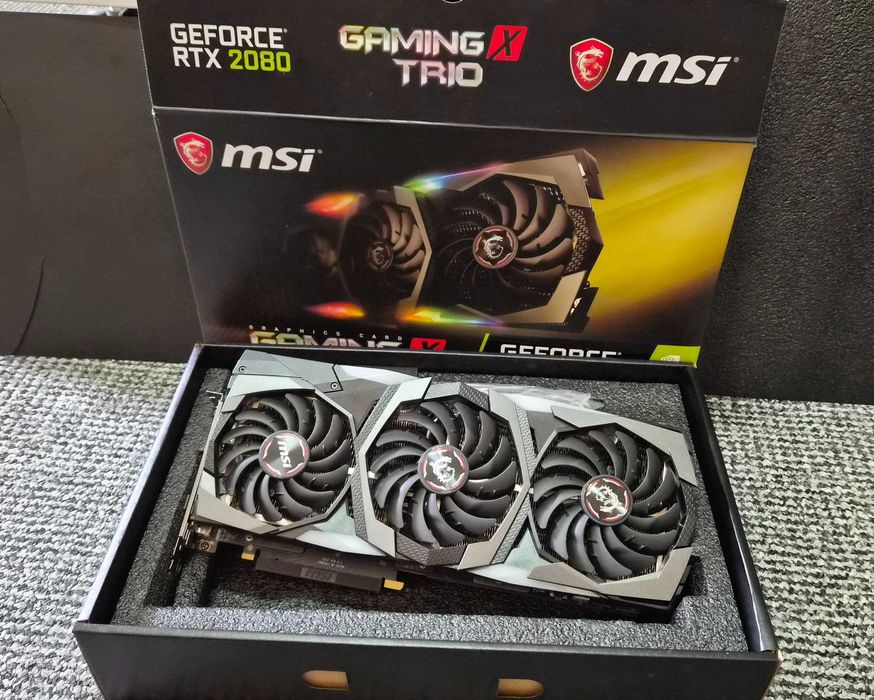 Placa Video MSI RTX 2080 Gaming X Trio, RGB, 8Gb RAM, 256 Bit, ca NOUA