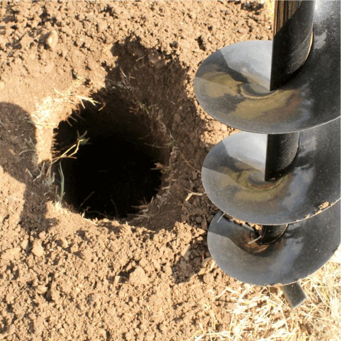 Execut gauri in pamant  cu motoburghiu