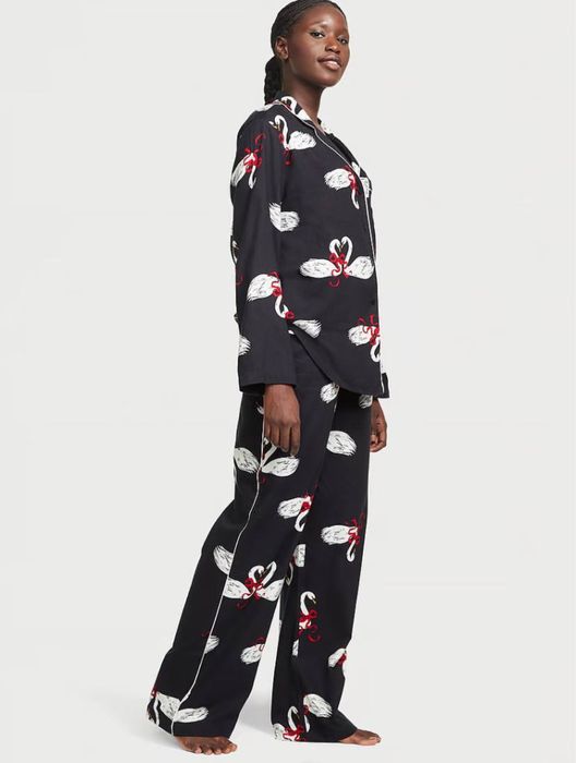 Pijamale Victoria's Secret de dama, bumbac, flanel Pijama XS S M