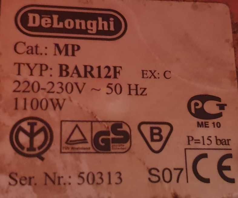 Esspresor de cafea DeLonghi BAR12