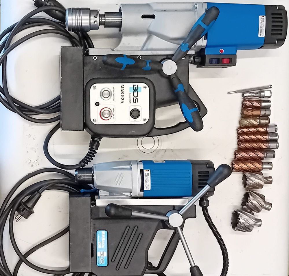 Bormasina cu talpa magnetica MAB 525 si MAB 200