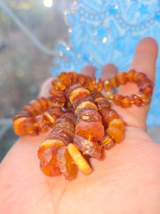 Бусы старый янтарь ссср