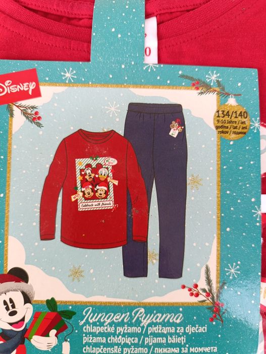 pijamale craciun copii fete baieti disney Mickey Mouse 134 140