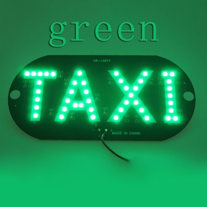 светящаяся светодиодная индикаторная лампа знак такси