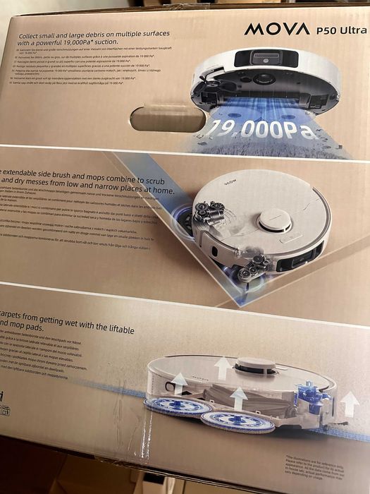 Aspirator robot Dreame P50 Ultra 19.000 Pa spalare automata mop Nou