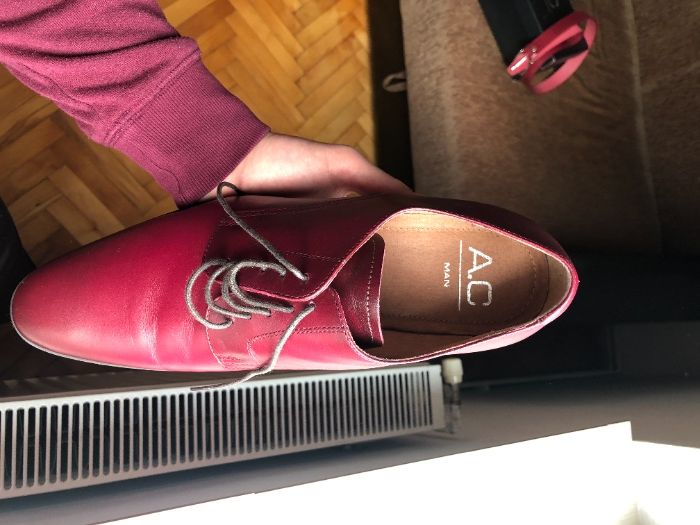 Pantofi eleganti barbati marimea 44 din PIELE + curea asortata BONUS