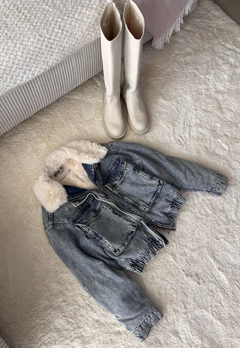 Зимно дънково яке