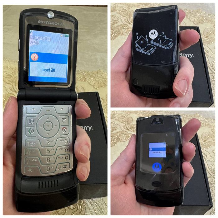 Новый Motorola Razr V3 GSM 1SIM Регистрация отган