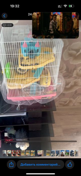 Продам клетку для хомячка. Два уровня, замок.