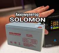 Акумулятор Solomon -12v 9А для UPS. Оригинал  гарантия