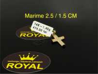 Bijuteria ROYAL : Pandantiv AUR 14K Cruce / 1.4 GR