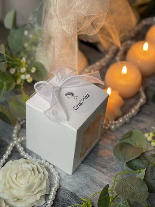 Lumanari Cera Noble pentru Craciun in forma de trandafir