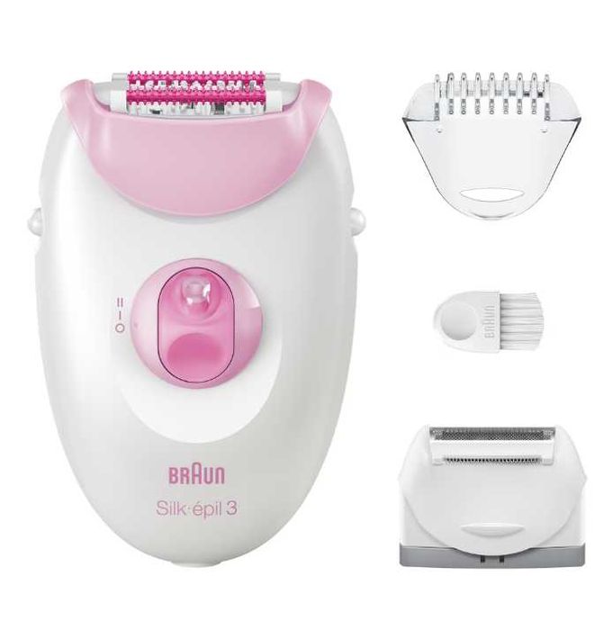 Епилатор Braun Silk-epil 3 3-031, MicroGrip, Smart Light, 20 пинсети